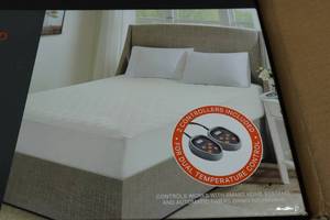 lot 24 image: Cotton Heated Mattress Pad - Queen
