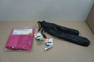 lot 123 image: 2 Umbrellas for Camp Chairs & Laundry Backpack