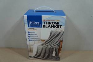 lot 177 image: Bliss Bedding Heated Throw Blanket