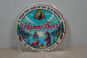 lot 200 image: Novelty Metal Sign - Hamms Beer