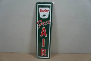 lot 201 image: Novelty Metal Sign - Sinclair Free Air