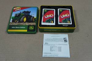 lot 231 image: John Deere Uno Card Game Set