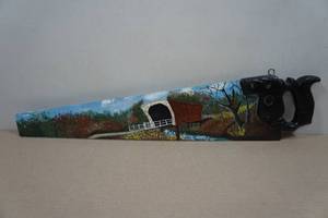 lot 238 image: Hand Painted Saw