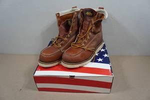 lot 258 image: Thorogood Mens 8 Tobacco American Heritage Series Work Boots - Size 11.5