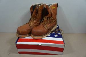 lot 260 image: Thorogood Mens 8 American Heritage Plane Toe Work Boots - Size 11