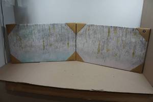 lot 298 image: Set of 2 Canvas Wall Art