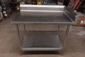 lot 9 image: Stainless Steel Corner Work Station