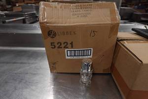 lot 73 image: 15 Libbey 1.25oz Salt or Pepper Shakers