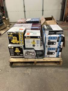 Massive Pallet of Brand Name Misc Faucets, Showers, Fixtures, Towel Bars, Bathroom Fans, Ceiling Fans, Lights, and More (Parts Only) (Great for eBay Sellers)