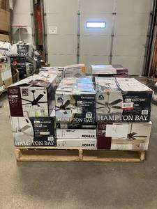 Massive Pallet of Brand Name Misc Faucets, Showers, Fixtures, Towel Bars, Bathroom Fans, Ceiling Fans, Lights, and More (Parts Only) (Great for eBay Sellers)