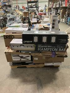 Massive Pallet of Brand Name Misc Faucets, Showers, Fixtures, Towel Bars, Bathroom Fans, Ceiling Fans, Lights, and More (Parts Only) (Great for eBay Sellers)