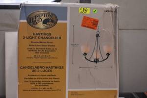 lot 2 image: Chandelier