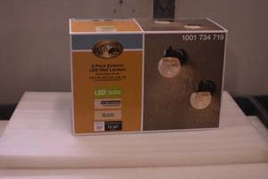 lot 13 image: 2 pack Exterior LED Exterior Lantern