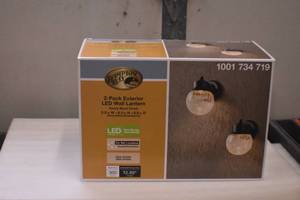 lot 14 image: 2 pack Exterior LED Exterior Lantern