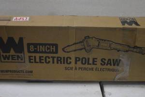lot 47 image: WEN 4019 6-Amp 8-Inch Electric Telescoping Pole Saw