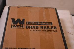 lot 79 image: WEN 61723K 18-Gauge 38-Inch to 2-Inch Brad Nailer with Carrying Case