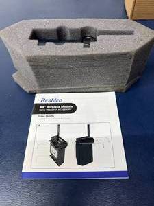 lot 17 image: MSRP $300  NEW RESMED S9 WIRELESS MODULE DATA TRANSFER ACCESSORY  OEM FACTORY MODULE wUSER GUIDE &amp FOAM PROTECTOR - Automated Data Transmission, Remote Settings Updates, LED Status Light