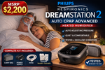 MSRP $2,200 PHILIPS RESPIRONICS DREAMSTATION 2 AUTO CPAP ADVANCED MACHINE *COLOR TOUCHSCREEN DISPLAY HEATED HUMIDIFIER PROFESSIONAL SLEEP THERAPY DEVICE W/CARRY BAG, POWER SUPPLY, HOSE &amp; NEW FILTERS – EXCELLENT WORKING CONDITION