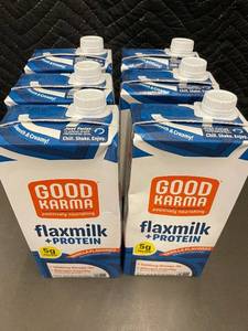 lot 23 image: Box W - Good Karma flaxmilk & Protein Vanilla 32 oz - 6-Pack