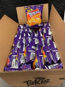 lot 51 image: TX 4 - Takis Kettlez Habanero Fury 2.5 oz Potato Chips 20-Pack
