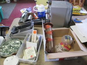 lot 177 image: Vintage metal Thermos and travel mu...