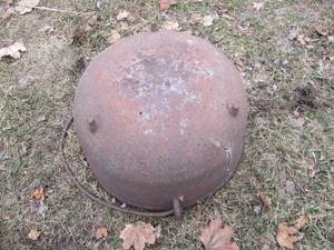 lot 41 image: Cast Iron open fire scalding pot ca...