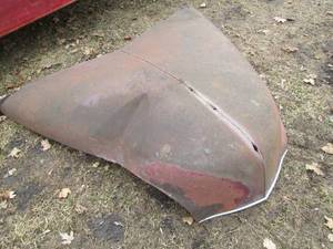 lot 56 image: Antique Dodge automobile hood...