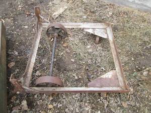 lot 63 image: Vintage industrial cart dolly appro...