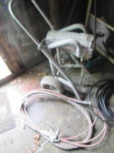 lot 79 image: Paint sprayer with hose...