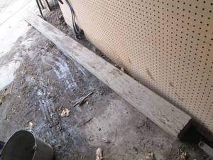 lot 98 image: 6 Sheets of pegboard and a 4 x 8 pl...