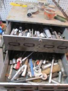 lot 143 image: Luxor 2-large drawer metal benchtop...