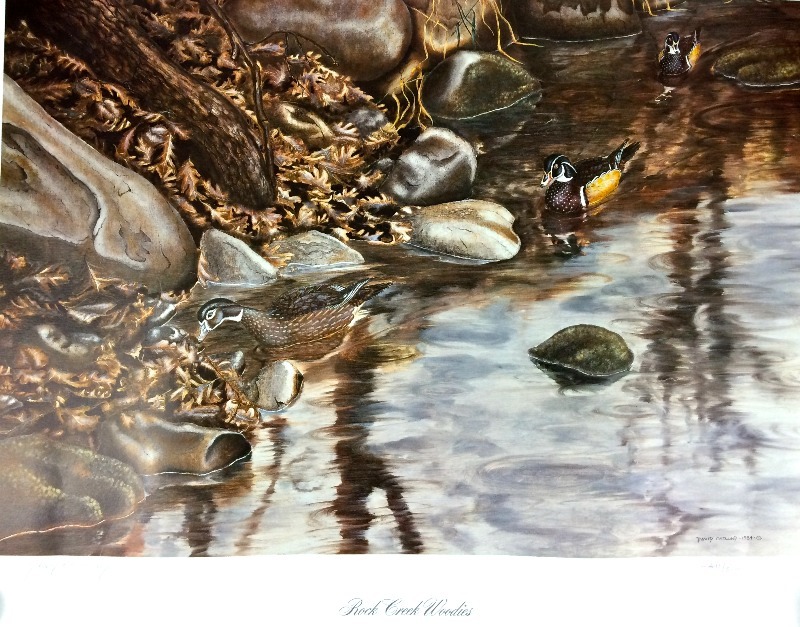 lot 41 image: Signed & Numbered David Ostlund Color Print - 1984 Rock Creek Woodies 49500