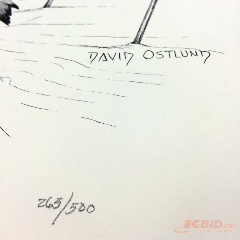 lot 44 image: Wow David Ostlund Print Autumn Run Signed and Numbered 263500.
