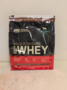 lot 68 image: NEW OPTIMUM NUTRITION GOLD STANDARD 100% WHEY EXTREME MILK CHOCOLATE