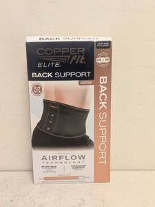 lot 34 image: NEW COPPERFIT ELITE ADJUSTABLE BACK SUPPORT