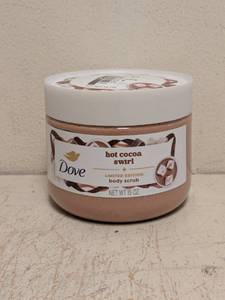 lot 86 image: NEW DOVE HOT COCOA SWIRL BODY SCRUB