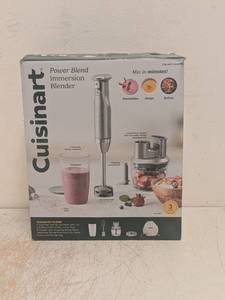 lot 161 image: NEW CUISINART POWER BLEND IMMERSION BLENDER