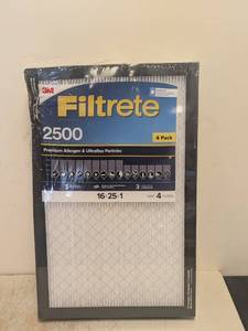 lot 200 image: NEW 3M FILTRETE 2500 FILTERS 16x25x1 4PK