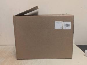 lot 204 image: NEW BOX OF PLASTIC HANGERS 100PK WHITE