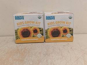 lot 238 image: (2) NEW BACK TO THE ROOTS KIDS GROW KIT ORGANIC GIANT SUNFLOWER