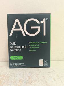 lot 241 image: NEW AG1 DAILY FOUNDATIONAL NUTRITION 40CT