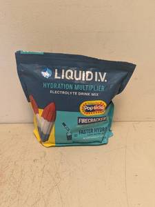 lot 257 image: NEW LIQUID I.V ELECTROLYTE DRINK MIX FIRECRACKER POPSICLELEMON LIME 30CT