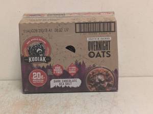 lot 235 image: NEW KODIAK OVERNIGHT OATS DARK CHOCOLATE SEA SALT