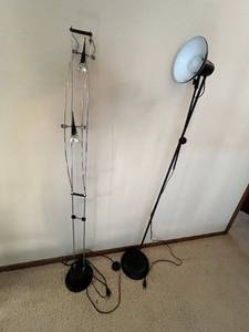 lot 26 image: Two Floor Lamps - 58 in Tall & 56 in Tall