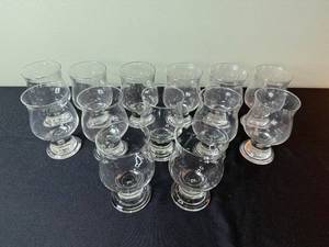 lot 178 image: 8 Oz Clear Tulip Stem Glasses