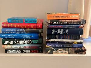 lot 262 image: Assorted Mystery & Thriller Hardcover Books Featuring Patterson, Sandford, Krueger, Coben & Connelly