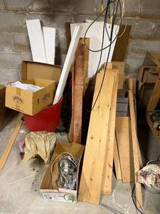 lot 287 image: Lumber Assortment - Pine Boards & Planks, 1x4 to 2x12, Mixed Lengths