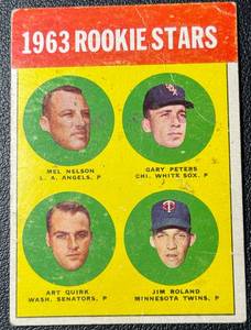 lot 31 image: 1963 Topps Rookie Stars (TwinsSoxAngelsSenators) Vintage Baseball Card No. 522