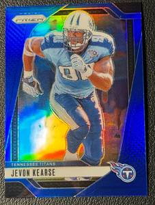 lot 36 image: Jevon Kearse Blue SSP Case Hit Tennessee Titans Football Card No. 286