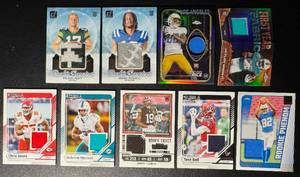 lot 50 image: 9-Card Swatch Football Card Lot